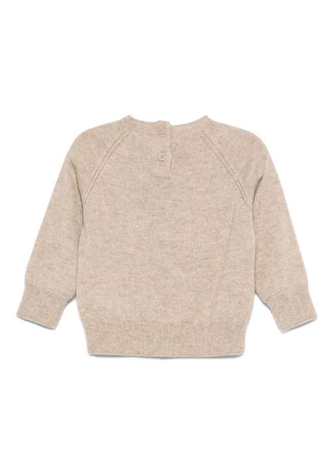 Maglione Girocollo In Cashmere Cachi MONCLER ENFANT | 951-9C00001 M1223230